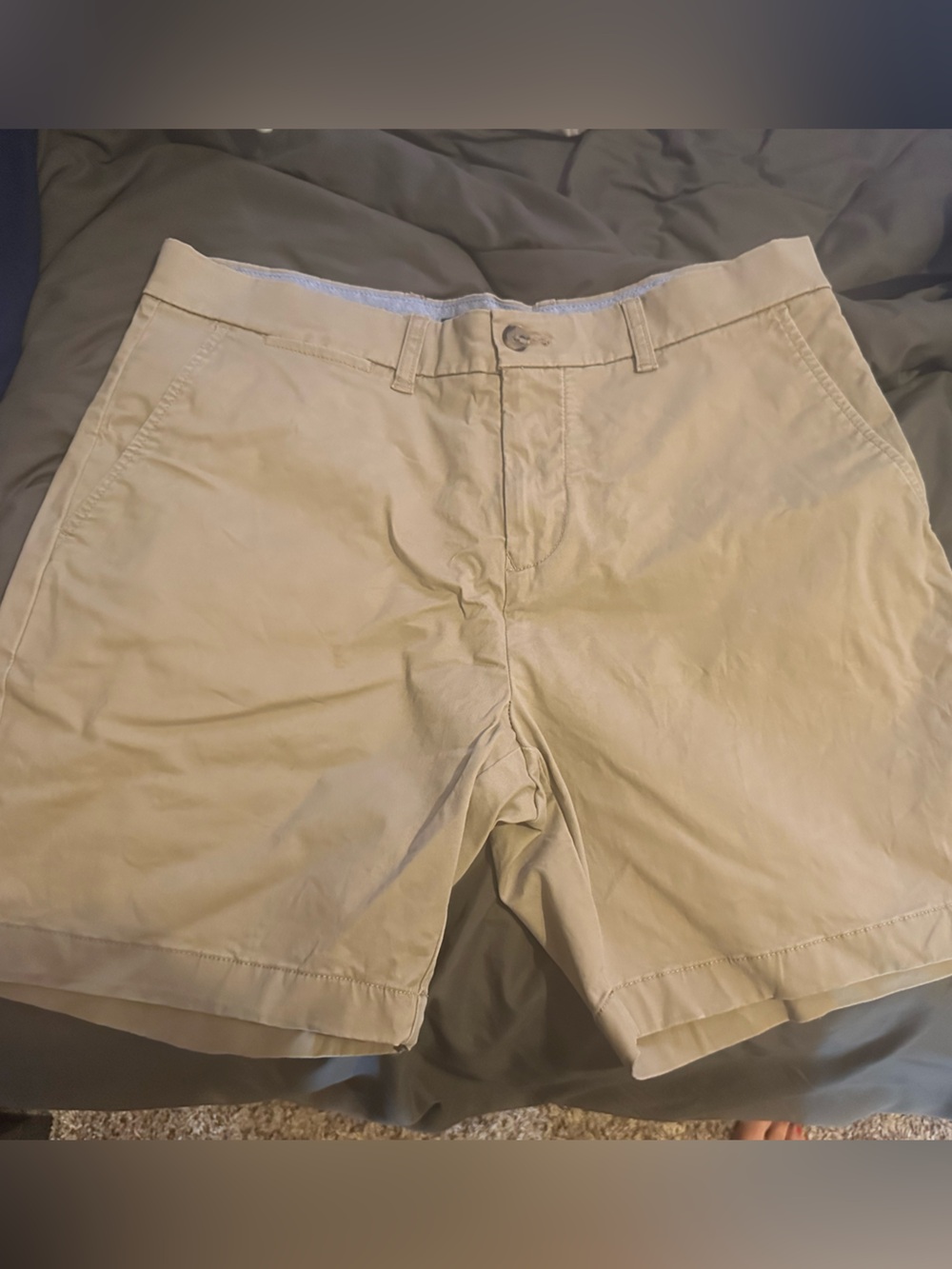 Tommy Hilfiger Men's Tan Khaki Chinos with Signature Trim